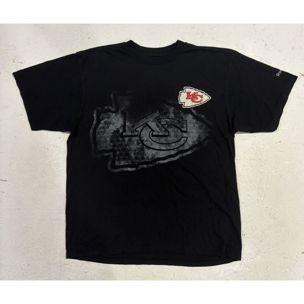 Vintage Y2K Kansas City Chiefs Arrowhead‎ Shirt Mens M Black Football NFL